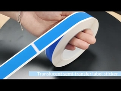 45um 1mil Adesivo de Segurança de Selo à Prova de Manipulação Prata Matte Semi Transfer com Alto Resíduo