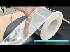 Vermelho 56um 1mil Matte Não Transferência Tamper Proof Etiqueta para VOID