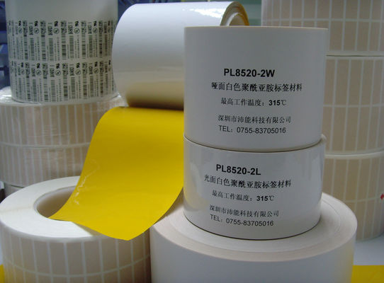 PL8520-2W Anti Static Labels Heat Resistant Label Matte White Polyimide Thermal Transfer