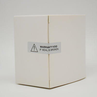 Matte Silver Polyester Proof Tamper Evident Void Security Seal Label Sticker