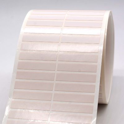 Polyimide High Temperature Adhesive Labels 31.5mmx6.35mm 1mil  White Matte Stickers