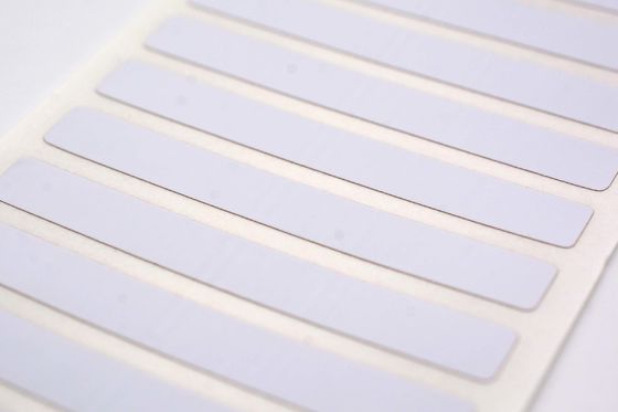 50.8x6.35mm High Temperature Adhesive Labels 1mil White Gloss Polyimide Label For Anti-Static