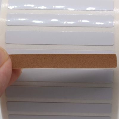 50.8x6.35mm High Temperature Adhesive Labels 1mil White Gloss Polyimide Label For Anti-Static