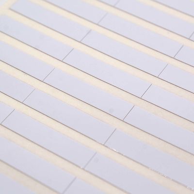 25x6mm 2mil White Gloss High Temperature Resistant Polyimide Label For Anti-Static