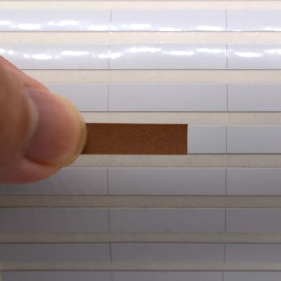 25x6mm 2mil White Gloss High Temperature Resistant Polyimide Label For Anti-Static