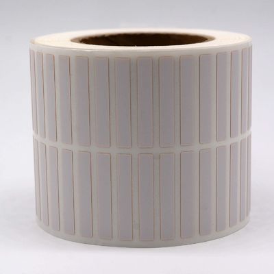 25mmx4mm High Temperature Adhesive Labels 1mil White Matte Polyimide