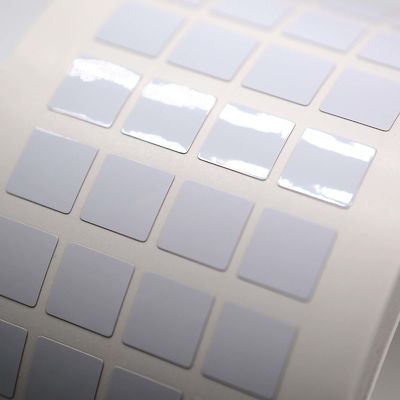 9.5mmx9.5mm 1mil Blue Gloss High Temperature Resistant Polyimide Label