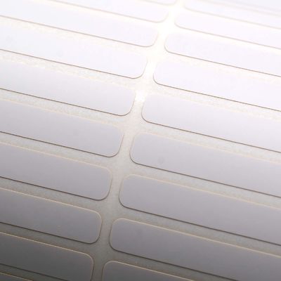 35mmx6mm Thermal Transfer Adhesive Label 1mil White Matte High Temperature Resistant With Polyimide
