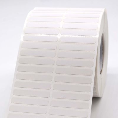 35mmx6mm Thermal Transfer Adhesive Label 1mil White Matte High Temperature Resistant With Polyimide
