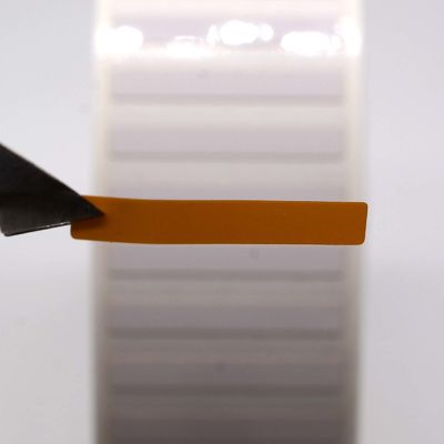 28mmx4mm, 2mil  White Gloss High Temperature Resistant Polyimide Label