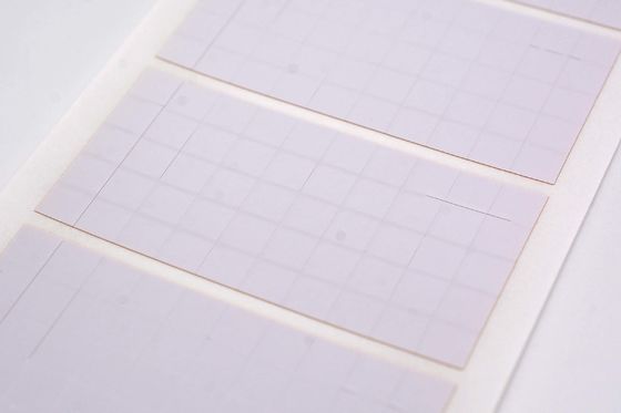 5.5mmx5.5mm Permanent Adhesive Label 1mil White Gloss High Temperature Resistant Polyimide Label