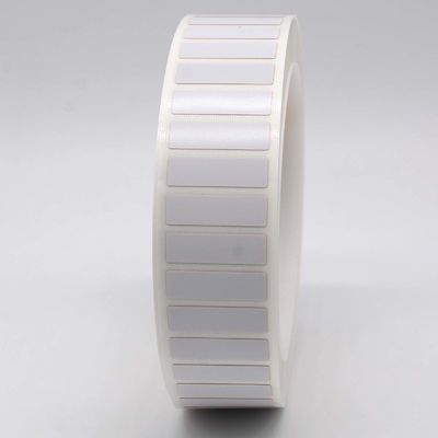 23.5mmx7mm Permanent Adhesive Label 1.5mil White Matte High Temperature Resistant Polyimide Label