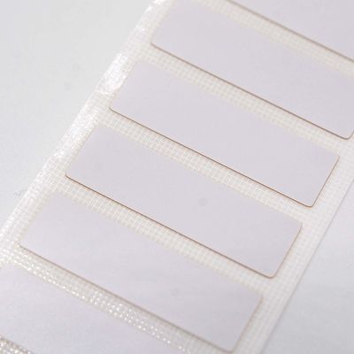 23.5mmx7mm Permanent Adhesive Label 1.5mil White Matte High Temperature Resistant Polyimide Label