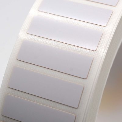 23.5mmx7mm Permanent Adhesive Label 1.5mil White Matte High Temperature Resistant Polyimide Label