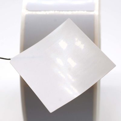 37x37mm Permanent Adhesive Label 2mil White Matte Polyimide Label For Metal