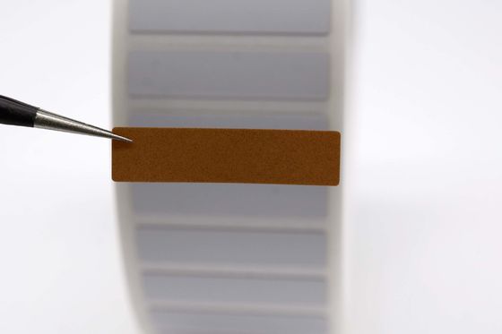 25mmx6mm High Temperature Adhesive Labels 1.5mil White Gloss Polyimide Label