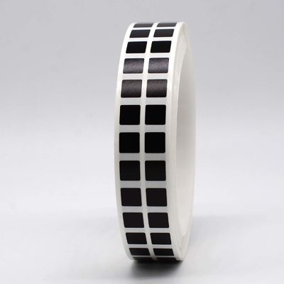 8mmx8mm 1.5mil Black Matte High Temperature Resistant Polyimide Label