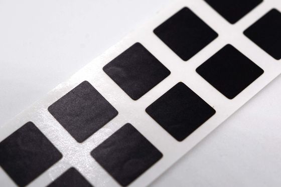 8mmx8mm 1.5mil Black Matte High Temperature Resistant Polyimide Label