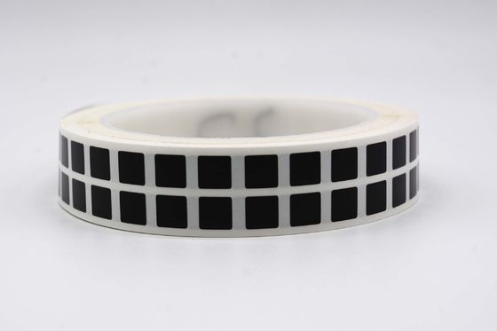 8mmx8mm 1.5mil Black Matte High Temperature Resistant Polyimide Label