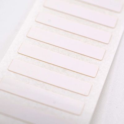 20mmx4mm Adhesive White Labels 1mil  White Gloss High Temperature Resistant Polyimide Label