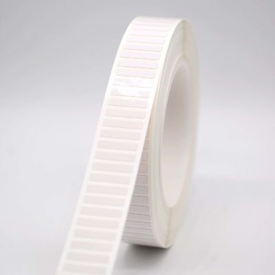 20mmx4mm Adhesive White Labels 1mil  White Gloss High Temperature Resistant Polyimide Label