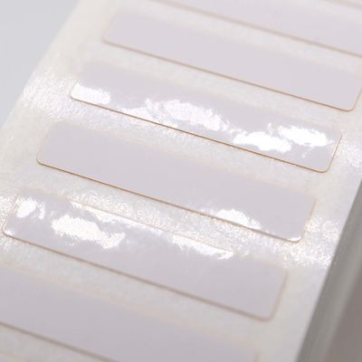 20mmx4mm Adhesive White Labels 1mil  White Gloss High Temperature Resistant Polyimide Label