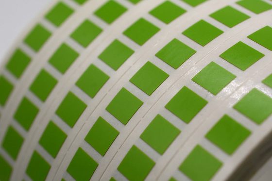1mil Green Matte 6mmx5mm High Temperature Resistant Polyimide Label