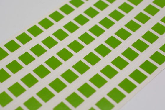 1mil Green Matte 6mmx5mm High Temperature Resistant Polyimide Label