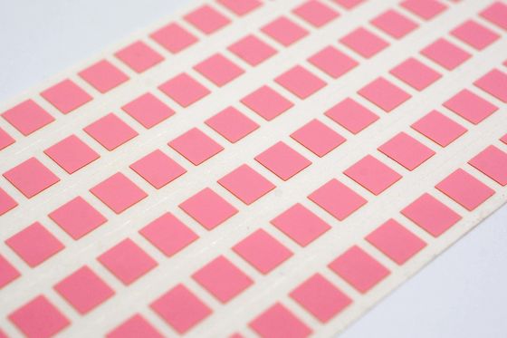 1mil Pink Matte High Temperature Resistant Polyimide Label 6mmx5mm