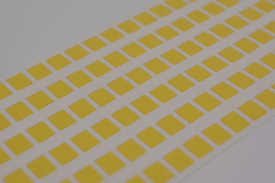 6mmx5mm Low Temperature Labels 1mil Yellow Matte High Temperature Resistant Polyimide Label