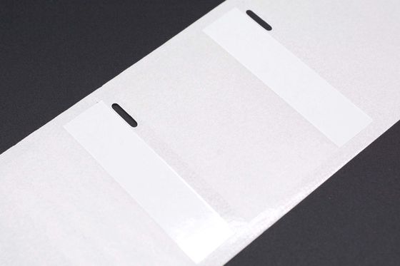 55mmx46-13mm Cable Adhesive Label 2mil White Matte Translucent Water Resistant Vinyl Cable Label