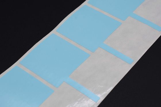 70x40mm Cable Adhesive Label 1.5mil Blue Matte Water Resistant Synthetic Paper Cable Label
