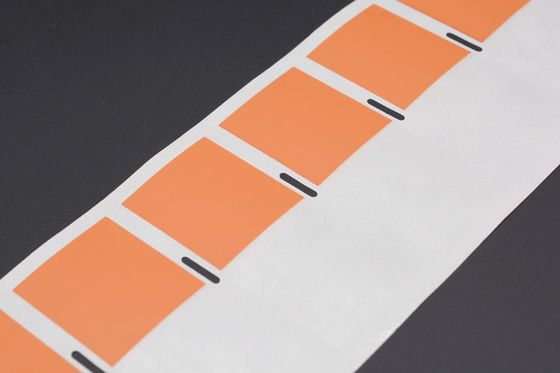 70x30-34mm 2mil Orange Matte Water Resistant Polyvinyl Chloride Cable Label