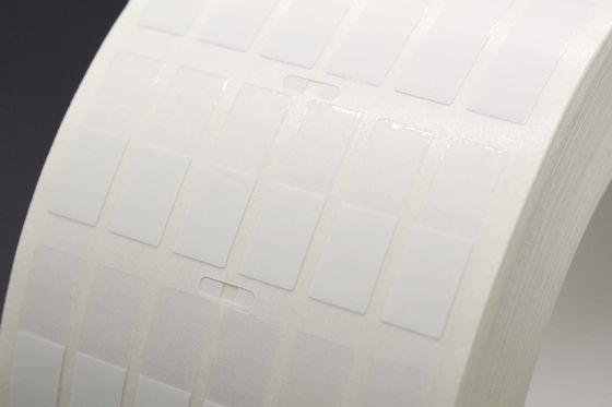 8x25-12.5mm Cable Adhesive Label 2mil White Matte Translucent Water Resistant Vinyl Cable Label