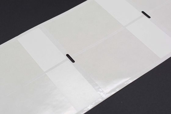 40x70-20mm Cable Adhesive Label 1mil White Gloss Transparent Water Resistant Polyester Cable Label