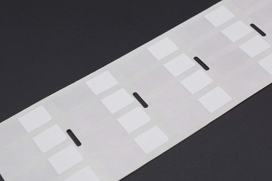 9.5x30-12mm 2mil White Matte Translucent Vinyl Permanent Waterproof Adhesive Labels