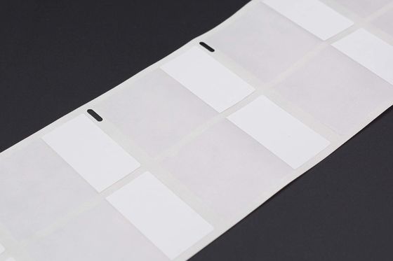 52x36-19mm Cable Adhesive Label 2mil White Matte Clear Water Resistant Vinyl Cable Label