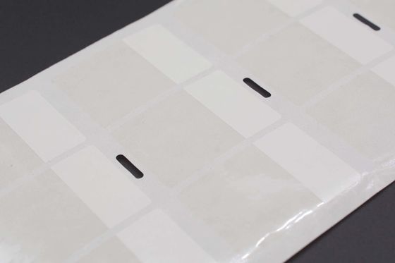 25x36-12.7mm 1mil White Gloss Transparent Water Resistant Polyester Cable Label