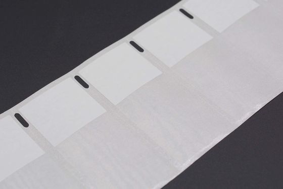 25x37-11.5mm Cable Adhesive Label 2mil White Matte Translucent Water Resistant Vinyl Cable Label