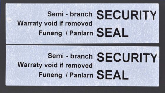 65um 1mil Amper Proof Seal Security Sticker Matte White Semi Transfer For VOID