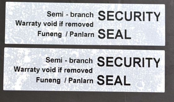 85um 2mil Tamper Proof Security Stickers White Gloss Semi Transfer Low Residue