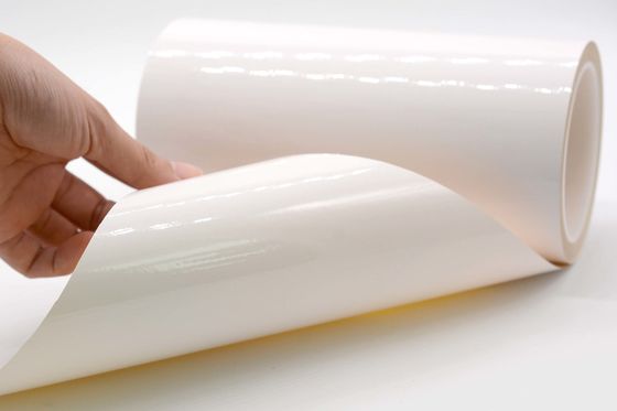 1Mil Gloss White Permanent Adhesive Polyimide Materials With Glassine