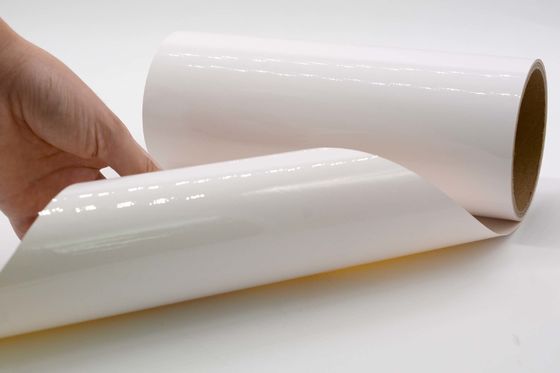 Removable Anti Static Label Material 1Mil Gloss White Polyimide Materials With Glassine
