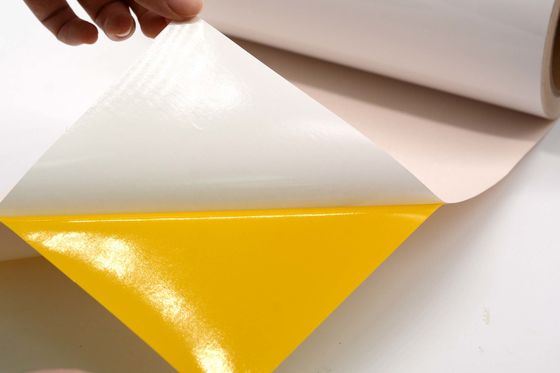 ESD Anti Static Label Material 1Mil Gloss White Strong Adhesive Polyimide Materials With Glassine
