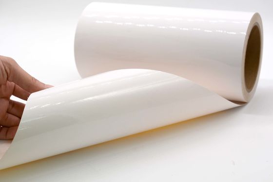 ESD Anti Static Label Material 1Mil Gloss White Strong Adhesive Polyimide Materials With Glassine
