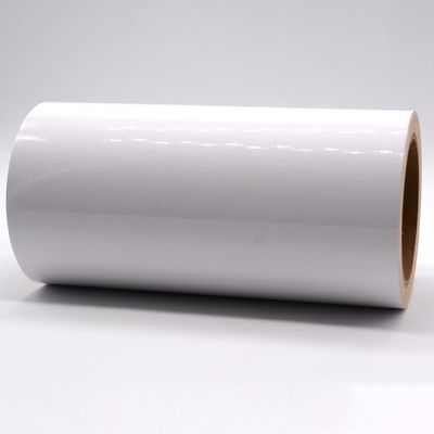 ESD Anti Static Label Material 1Mil Gloss White Strong Adhesive Polyimide Materials With Glassine