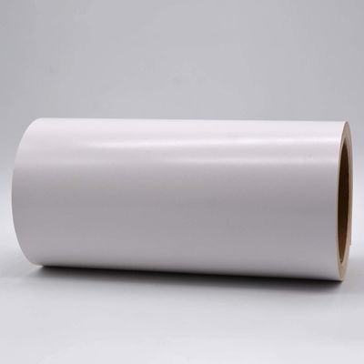 Strong Adhesive Polyimide Materials Matte White 1Mil With Glassine