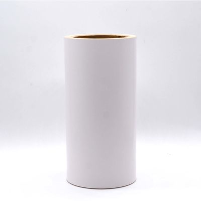 Strong Adhesive Polyimide Materials Matte White 1Mil With Glassine