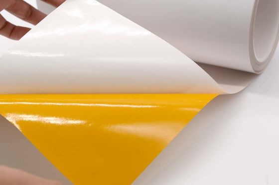 2Mil Gloss White Permanent Adhesive Polyimide Roll Label Material With Glassine