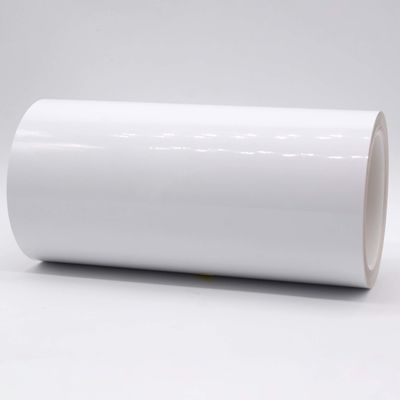 2Mil Gloss White Permanent Adhesive Polyimide Roll Label Material With Glassine